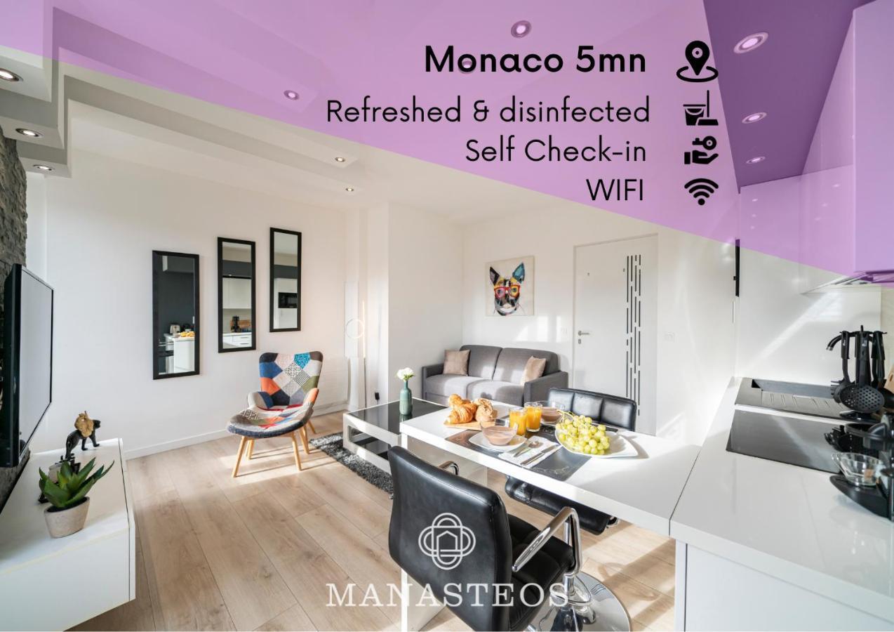 Frontiere Monaco, Appartement Renove Entierement - Ag 보솔레이 외부 사진